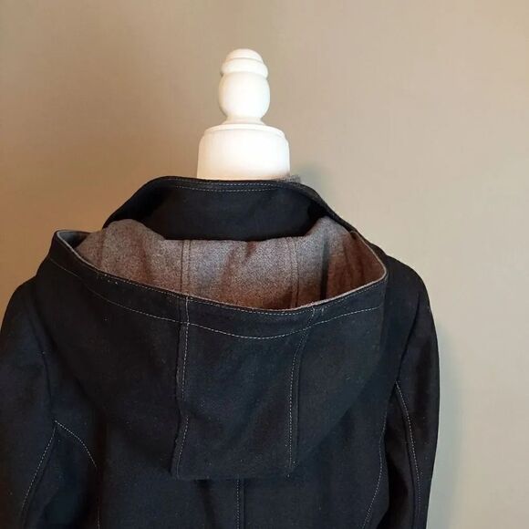 Fleet Street Limited Coat Size L Black Wool - Picture 6 of 12